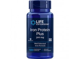 Life Extension Iron Protein Plus 300mg, 100 capsules
